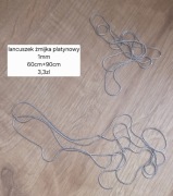 Łańcuszek miedziany łańcuch do biżuterii na metry vintage brązowy 3,9 m 