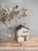 Drewniany domek oliwka dekoracja