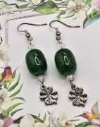 Czterolistne koniczynki na szczęście kolczyki Fashion Jewelry modne y2k