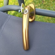 Klamka z kluczykiem Hoppe  STARE ZŁOTO