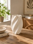 Wazon Dekoracyjny Flow White