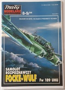 Mały Modelarz 8-9/1998. Samolot rozpoznawczy FOCKE-WULF Fw 189 UHU