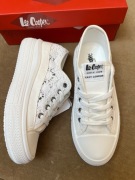 LEE COOPER trampki damskie rozmiar 36/22,5 cm białe koronka platforma4,5cm 