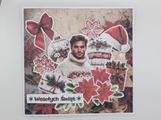 Kartka okolicznościowa na Boże Narodzenie rękodzieło 