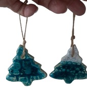 Zawieszki choinki ceramika koty 