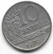 Brazylia 10 cen. 1970