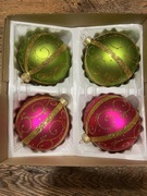 Bombki na choinkę 10 cm cztery złotko