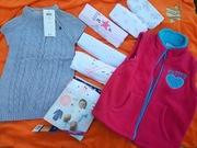 nowe sukienka kamizelka body (7 sztuk) 86/92