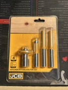 JCB Kitchen Fitters Router Set 4szt frezy do frezarki 1/2" NOWE w paczce