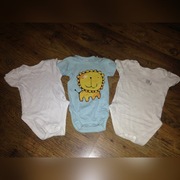 Zestaw 3szt body z kr.rękawem r.86 markowe (12)