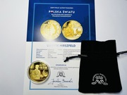 Ludwik Hirszfeld - pamiątkowy medal uszlachetniony czystym złotem