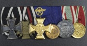 Szpanga medalowa 1 i 2 wojna światowa. Policja.