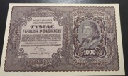 1000 marek polskich 1919 I serja X