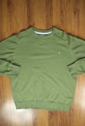 Sweter Farah r. L okrągły dekolt bawełna męski zielony