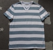 Koszulka t-shirt w paski Tommy Hilfiger rozm. M marynarski styl