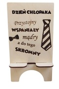 Uchwyt/stojak/ podstawka drewniana na telefon, na dzień chłopaka, prezent 