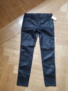 czarne woskowane jegginsy * H&M * NOWE