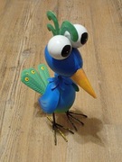 Dekoracja paw z metalu wysokość 30 cm długość 19 cm