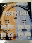 Pasek LED Taśma 900 lm 16W Polux 5mb Biała ciepła Wodoodporna