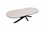 Stół spiek kwarcowy, ceramiczny blat prosty-owal PRODUCENT PROMOCJA