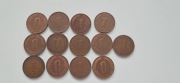 Monety 1 Pfennig Różne Daty 