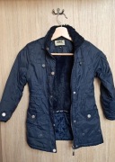 Kurtka/płaszcz na zimę w rozmiarze 116 + 4 czapki i 2 kominy