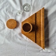 Stary kałamarz orzech czeczota Art Deco piękny! 