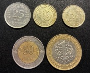 Turcja x 5, 2009+, zestaw monet