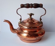 kolekcjonerski, stary miedziany czajnik