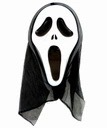 Maska krzyk scream Z kapturem halloween