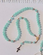 Różaniec z kamienia, rękodzieło, nowy