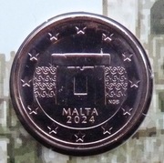 MALTA 2024 2 CENTY UNC !!!!!!!!!!