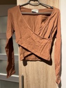 Bluzka crop Little Mistress S 36 długi rękaw krótsza