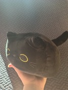 Pluszak czarny kot kulka nowy