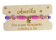 Bransoletka dziecięca, Dzień Kobiet,prezent,szkoła