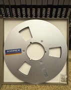 Szpula aluminiowa Ampex 406  (oryginał) wraz z pudełkiem (używana)