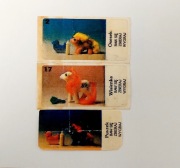 3 naklejki z gumy Kucyki Pony lata 90te