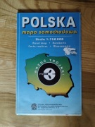 Mapa samochodowa Polski 97r.