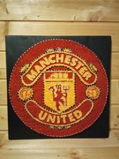 Obraz string art - Herb Manchester United 