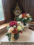 Nowoczesny zestaw na grób, Stroik na cmentarz plus wkład do wazonu,  nr 9