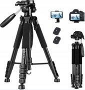 STATYW TRIPOD DO APARATU SMARTFONA STABILNY LEKKI Z TORBĄ REGULOWANY WYSOKI