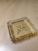 Popielniczka szklana stara vintage 