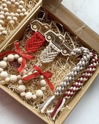 Zestawy świąteczne ozdoby choinkowe bombki laski cukrowe