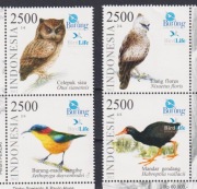 Znaczki Fauna Ptaki 2012 z Indonezja
