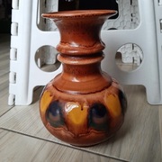 Piękny Wazon**Kolorowy Szkliwiony Miedzian Holland