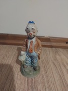 Klaun figurka porcelanowa "pan z parasolka"