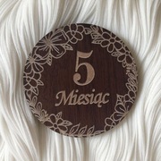 DREWNIANE GRAWEROWANE TABLICZKI KARTY DO ZDJĘĆ CIĄŻA DLA MAMY