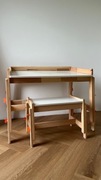 Zestaw Biurka dla dziecka + krzesełko + półki ( FLISAT IKEA )