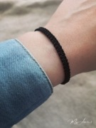 Bransoletka czarny sznurek 