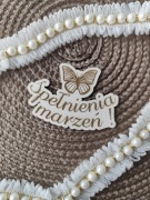 Napis urodziny spełnienia marzeń życzenia grawer motyl